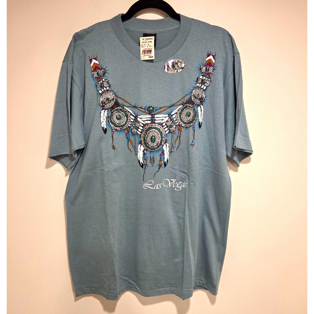 Vintage Deadstock 90s Single Stitch Las Vegas Tshirt Southwest Cotton USA Large